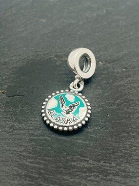 Pandora Alaska Eagle Dangle Charm Sterling Silver Jewelry